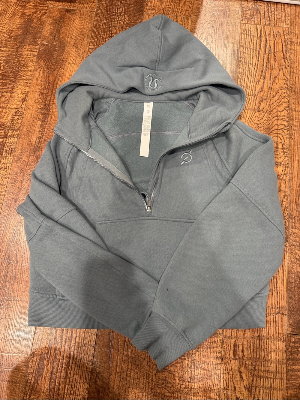 Lululemon Women’s Slate Blue Quarter-Zip Scuba Hoodie
